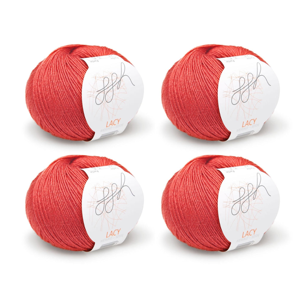 ggh Lacy | Set mit 4 x 25g (insg. 100g) - 027 - Marsrot - Rebecca - Online.de