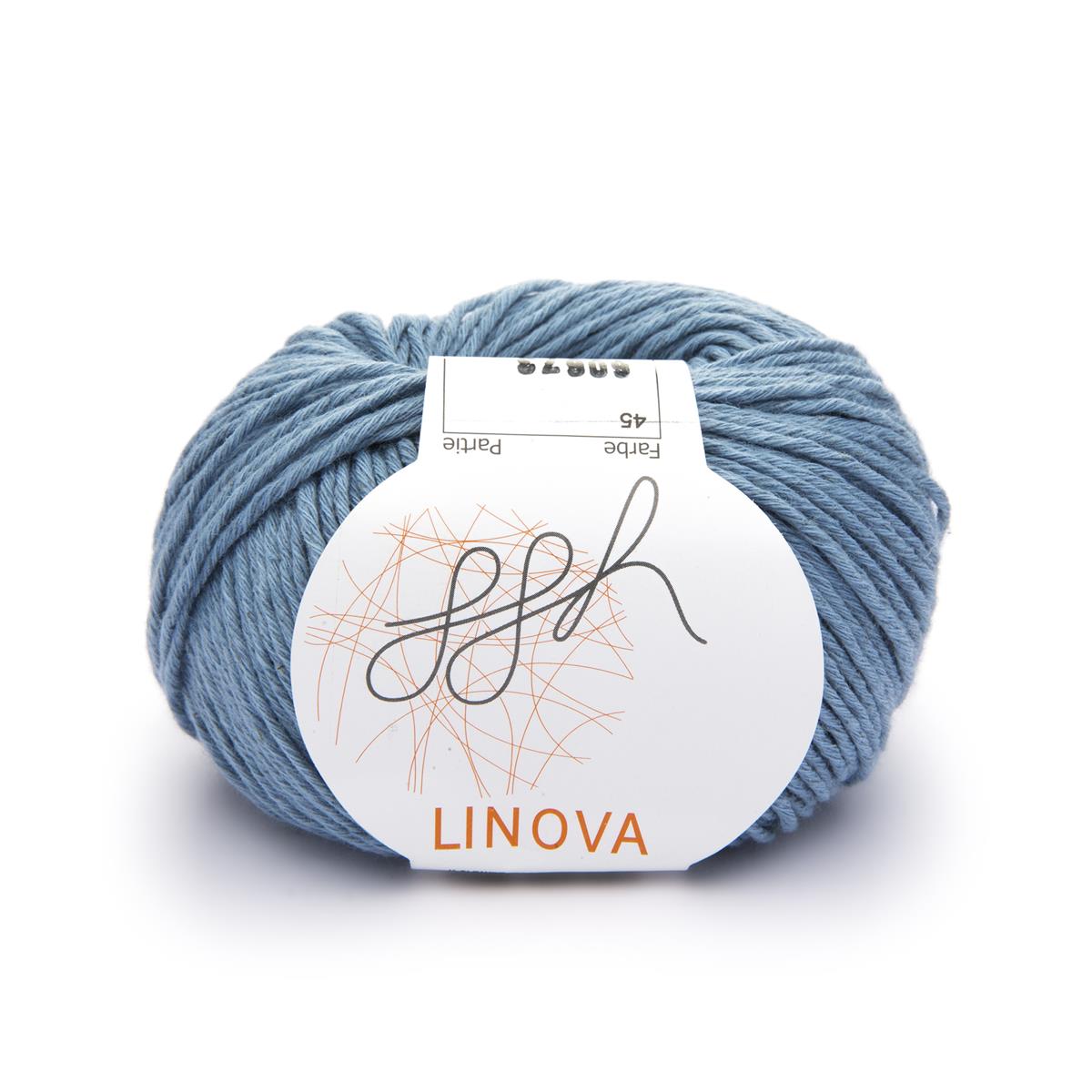 ggh Linova | 100% Cotton | 100m/50g | 045 - Grey Blue 