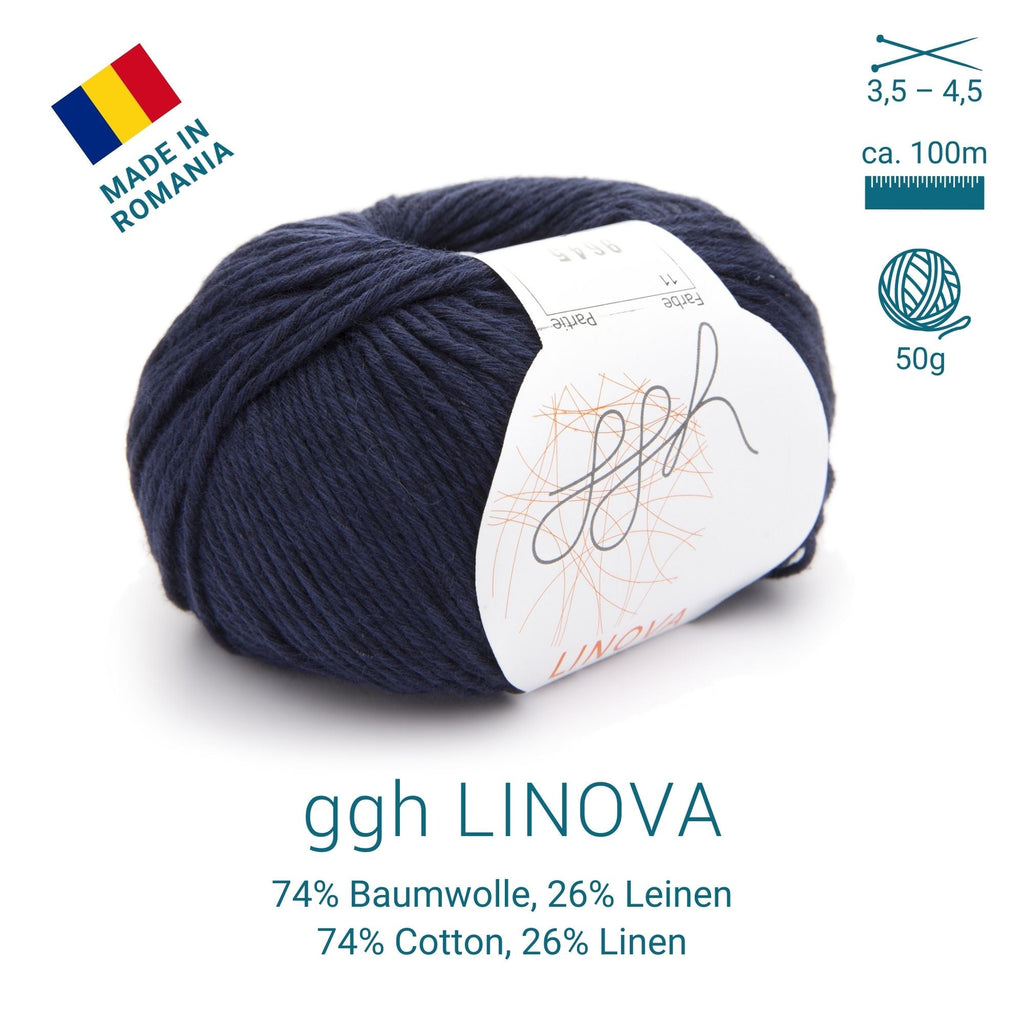 ggh Linova | 100% Baumwolle | 100m/50g | 011 - Marine - Rebecca - Online.de