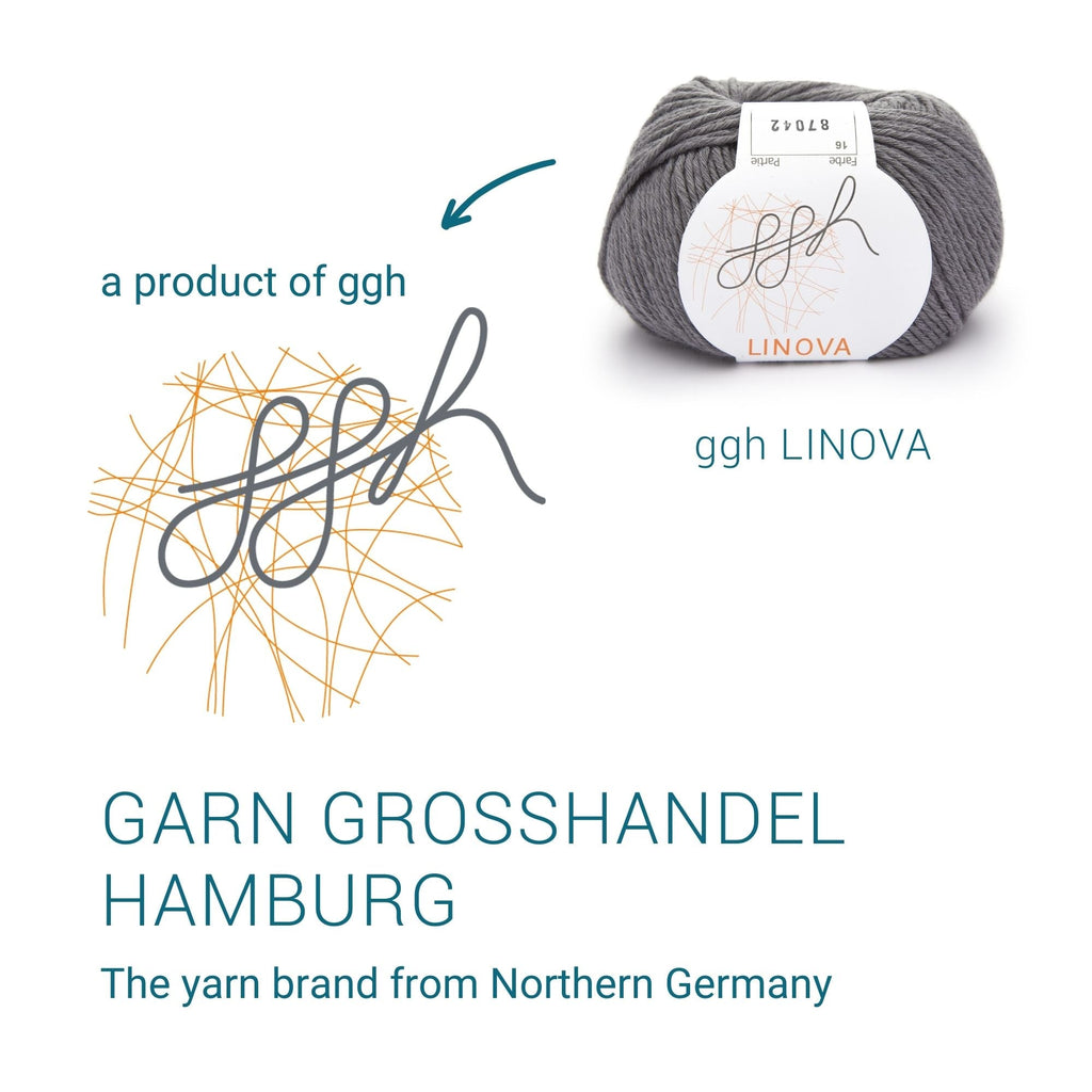 ggh Linova | 100% Baumwolle | 100m/50g | 016 - Schiefergrau - Rebecca - Online.de