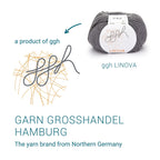 ggh Linova | 100% Baumwolle | 100m/50g | 016 - Schiefergrau - Rebecca - Online.de