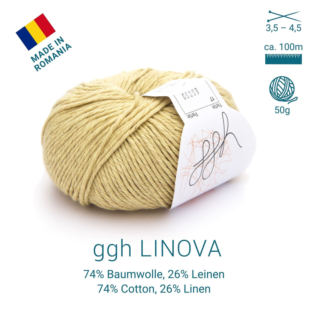 ggh Linova | 100% Baumwolle | 100m/50g | 017 - Honig - Rebecca - Online.de