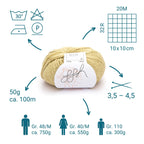 ggh Linova | 100% Baumwolle | 100m/50g | 017 - Honig - Rebecca - Online.de