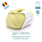 ggh Linova | 100% Baumwolle | 100m/50g | 020 - Cremegelb - Rebecca - Online.de