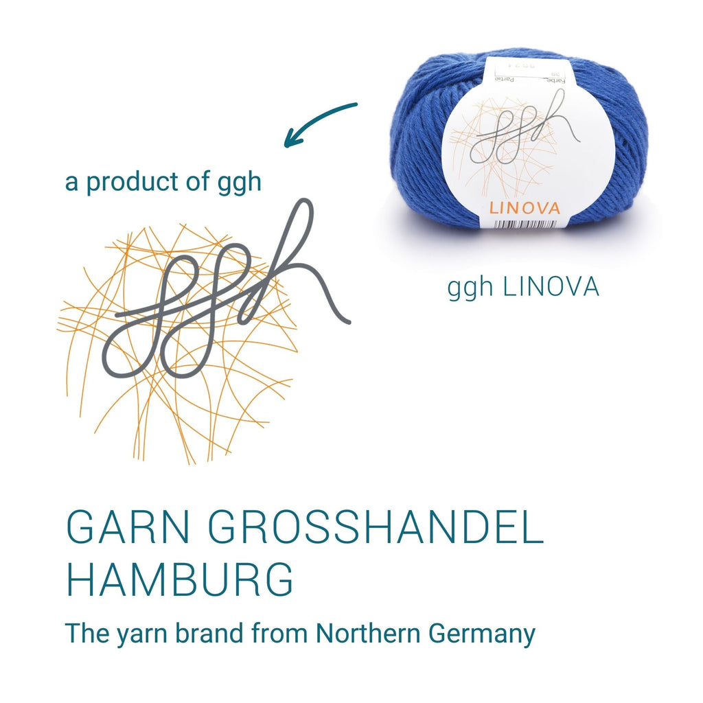 ggh Linova | 100% Baumwolle | 100m/50g | 039 - Mittelblau - Rebecca - Online.de