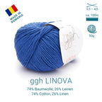 ggh Linova | 100% Baumwolle | 100m/50g | 039 - Mittelblau - Rebecca - Online.de
