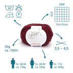 ggh Linova | 100% Baumwolle | 100m/50g | 044 - Ziegelrot - Rebecca - Online.de