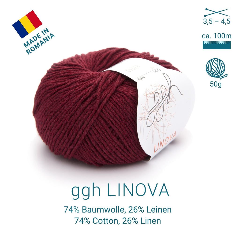 ggh Linova | 100% Baumwolle | 100m/50g | 044 - Ziegelrot - Rebecca - Online.de