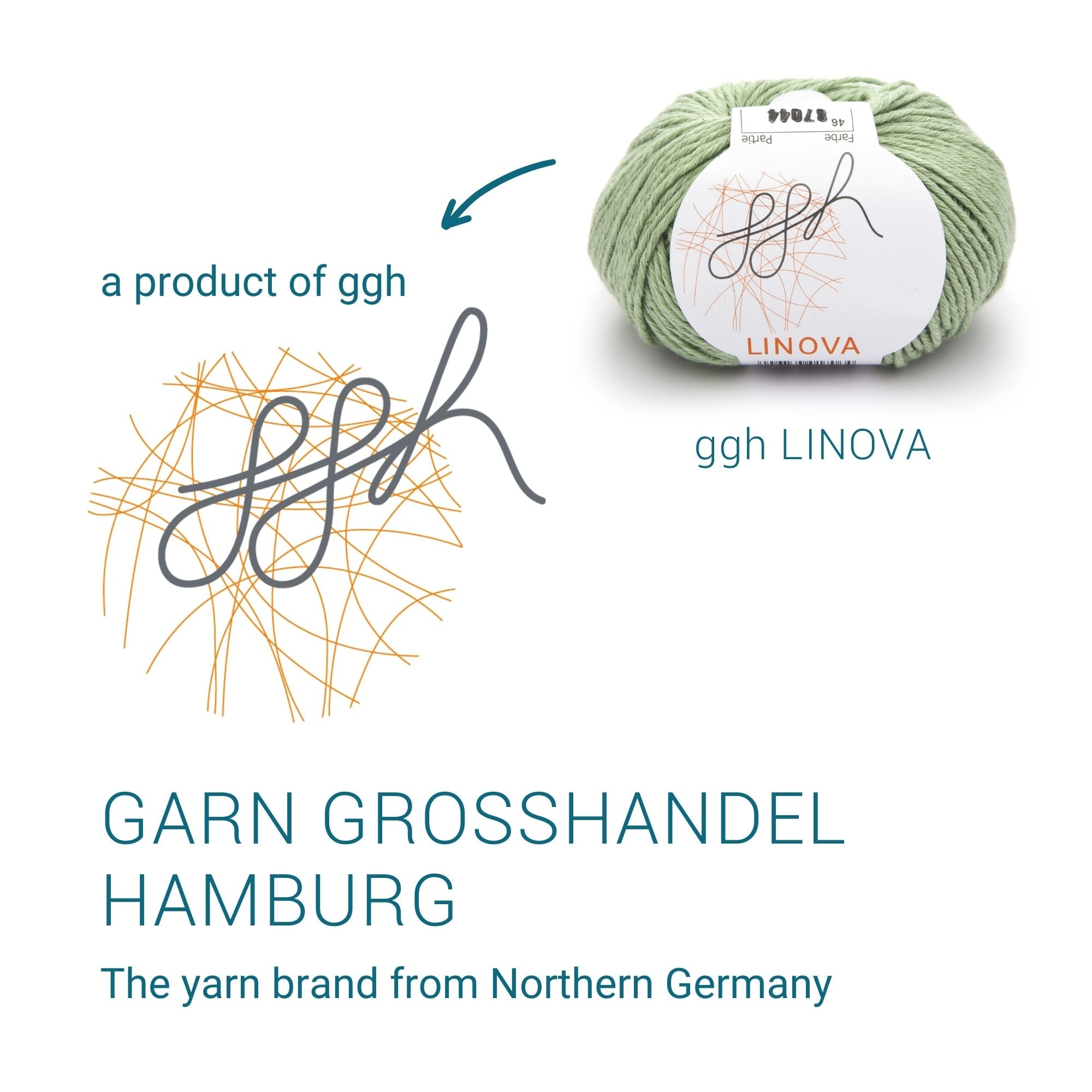 ggh Linova | 100% Baumwolle | 100m/50g | 046 - Lindgrün - Rebecca - Online.de