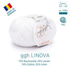 ggh Linova | 100% Baumwolle | 100m/50g | 064 - Weiß - Rebecca - Online.de