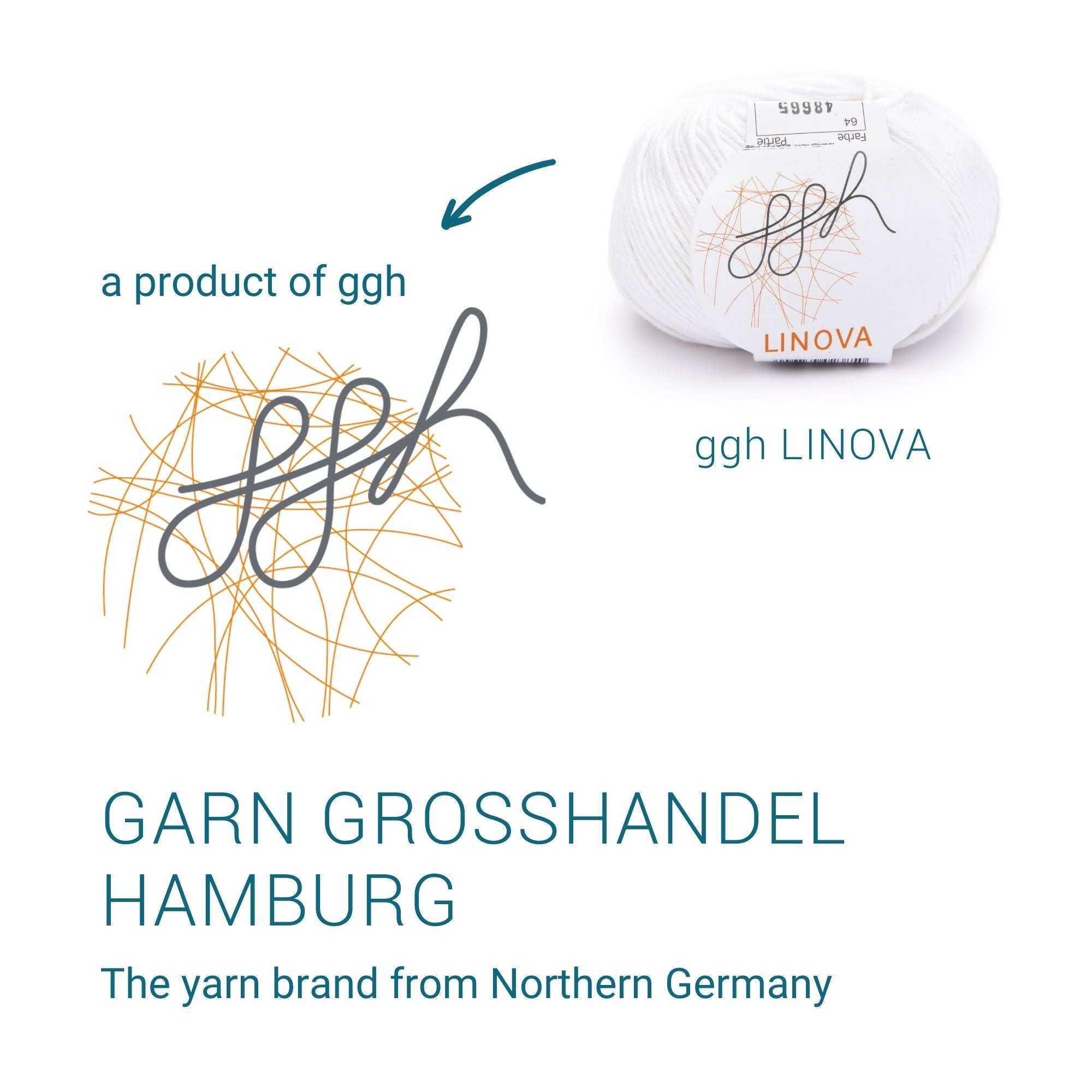 ggh Linova | 100% Baumwolle | 100m/50g | 064 - Weiß - Rebecca - Online.de