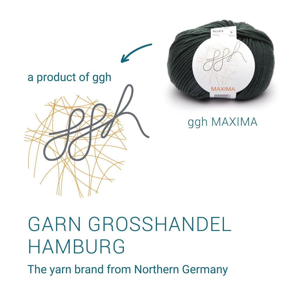 ggh Maxima | Merinowolle | 110m/50g | 009 - Grüner Schiefer - Rebecca - Online.de