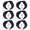ggh Merino Deluxe - 300g Set (6x50g) - 001 - Schwarz - Rebecca - Online.de