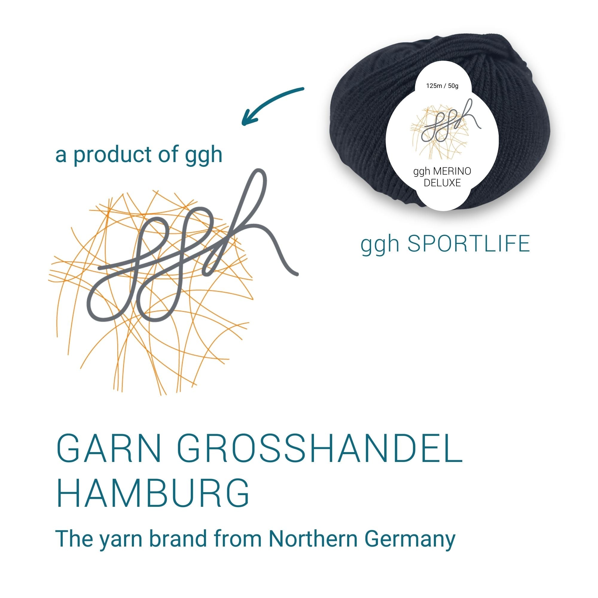 ggh Merino Deluxe - 300g Set (6x50g) - 001 - Schwarz - Rebecca - Online.de