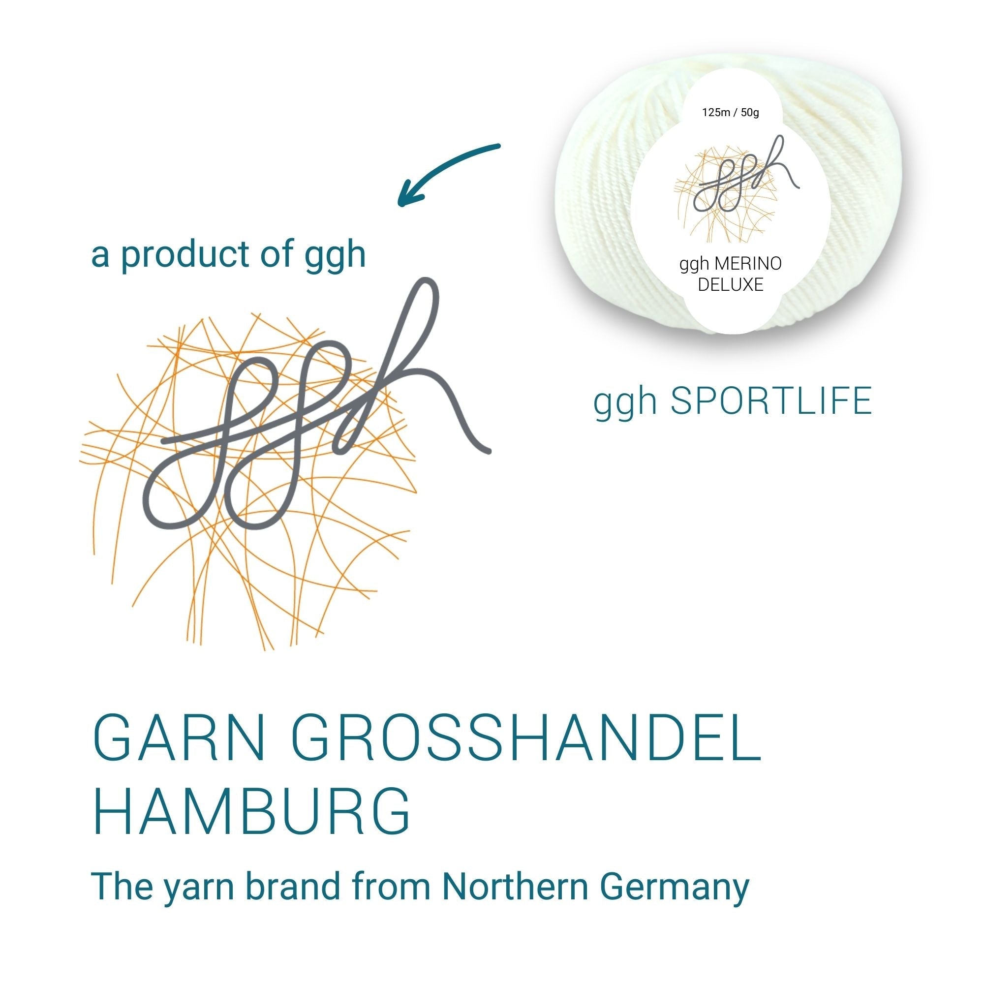 ggh Merino Deluxe - 300g Set (6x50g) - 002 - Weiß - Rebecca - Online.de