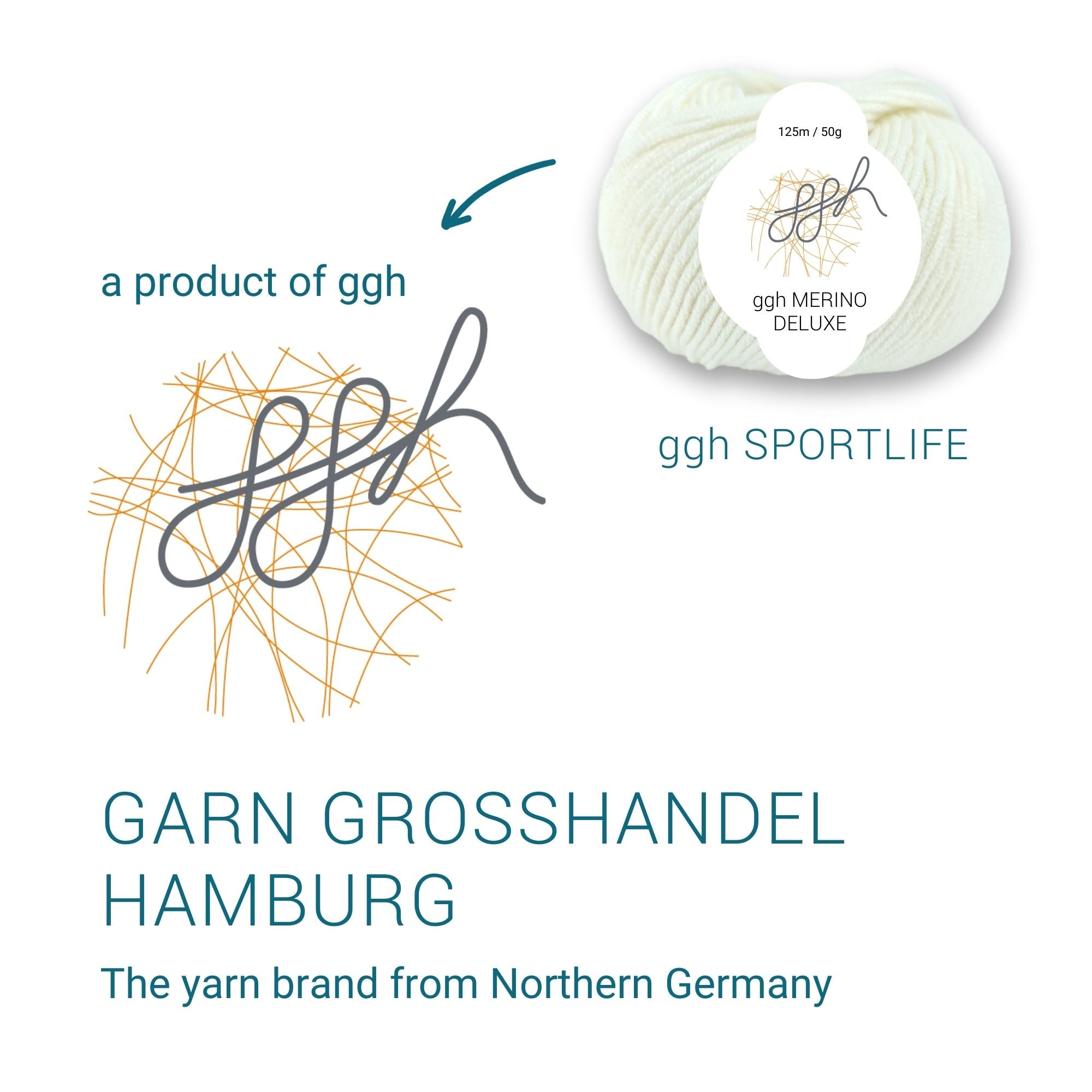 ggh Merino Deluxe - 300g Set (6x50g) - 003 - Wollweiß - Rebecca - Online.de
