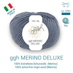 ggh Merino Deluxe - 300g Set (6x50g) - 004 - Mittelgrau - Rebecca - Online.de