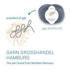 ggh Merino Deluxe - 300g Set (6x50g) - 004 - Mittelgrau - Rebecca - Online.de