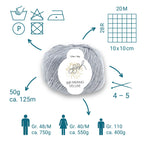 ggh Merino Deluxe - 300g Set (6x50g) - 005 - Grau - Rebecca - Online.de