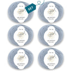 ggh Merino Deluxe - 300g Set (6x50g) - 006 - Hellgrau - Rebecca - Online.de