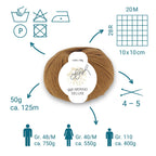 ggh Merino Deluxe - 300g Set (6x50g) - 007 - Hirschbraun - Rebecca - Online.de
