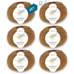 ggh Merino Deluxe - 300g Set (6x50g) - 007 - Hirschbraun - Rebecca - Online.de