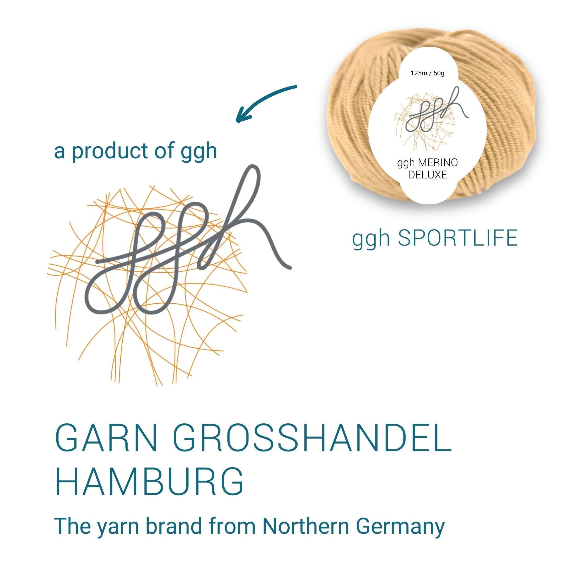 ggh Merino Deluxe - 300g Set (6x50g) - 008 – Beigebraun - Rebecca - Online.de