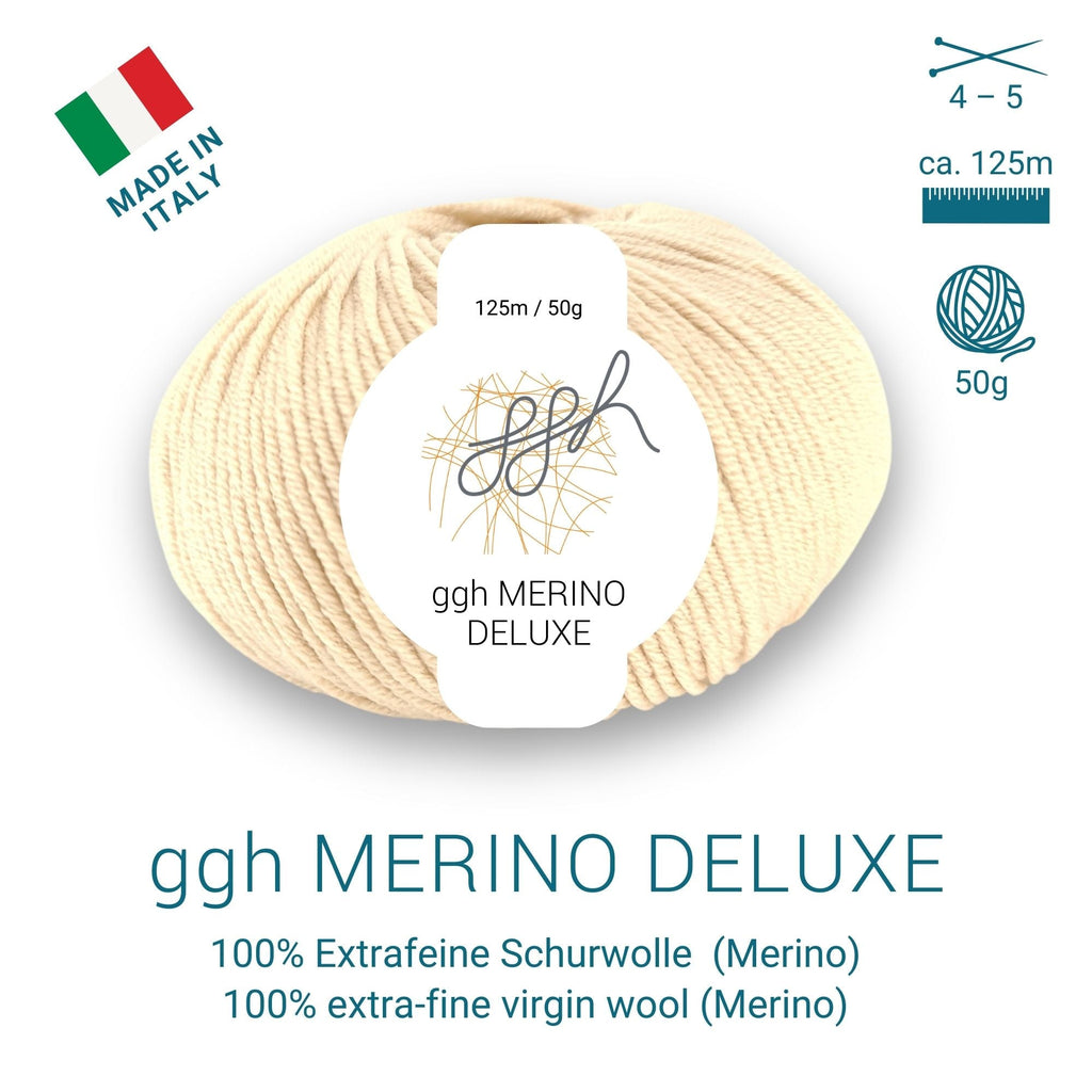 ggh Merino Deluxe - 300g Set (6x50g) - 009 - Creme - Rebecca - Online.de