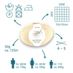 ggh Merino Deluxe - 300g Set (6x50g) - 009 - Creme - Rebecca - Online.de