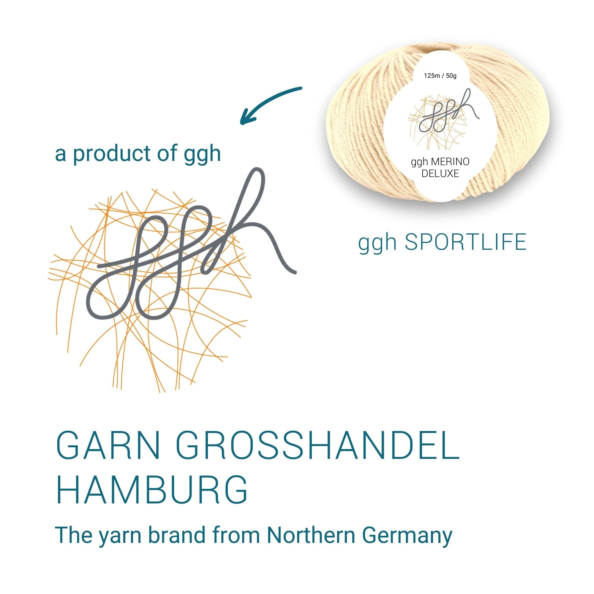 ggh Merino Deluxe - 300g Set (6x50g) - 009 - Creme - Rebecca - Online.de