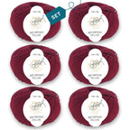 ggh Merino Deluxe - 300g Set (6x50g) - 010 - Bordeauxrot - Rebecca - Online.de