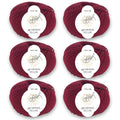 ggh Merino Deluxe - 300g Set (6x50g) - 010 - Bordeauxrot - Rebecca - Online.de