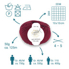 ggh Merino Deluxe - 300g Set (6x50g) - 010 - Bordeauxrot - Rebecca - Online.de
