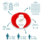 ggh Merino Deluxe - 300g Set (6x50g) - 011 - Rot - Rebecca - Online.de