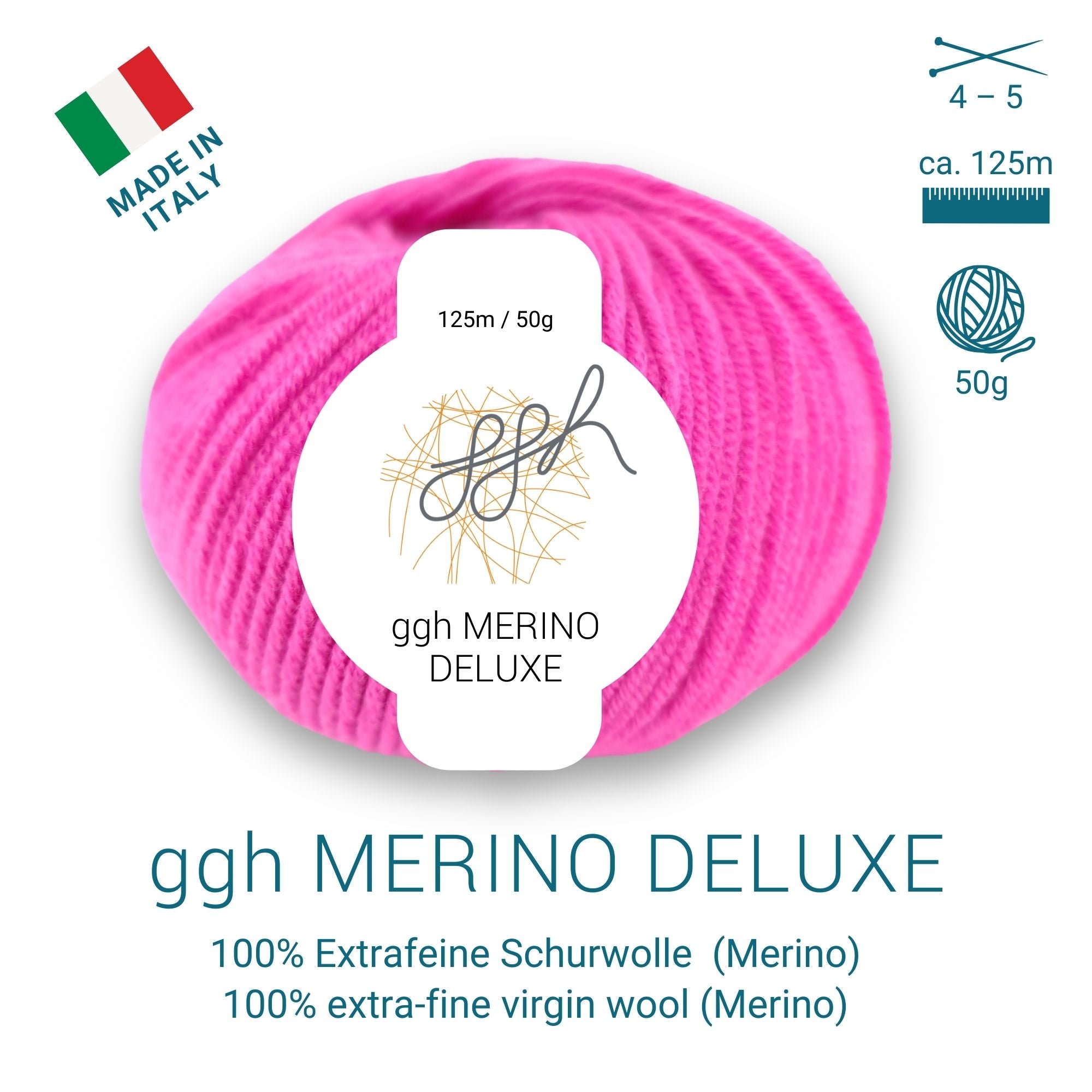 ggh Merino Deluxe - 300g Set (6x50g) - 012 - Pink - Rebecca - Online.de