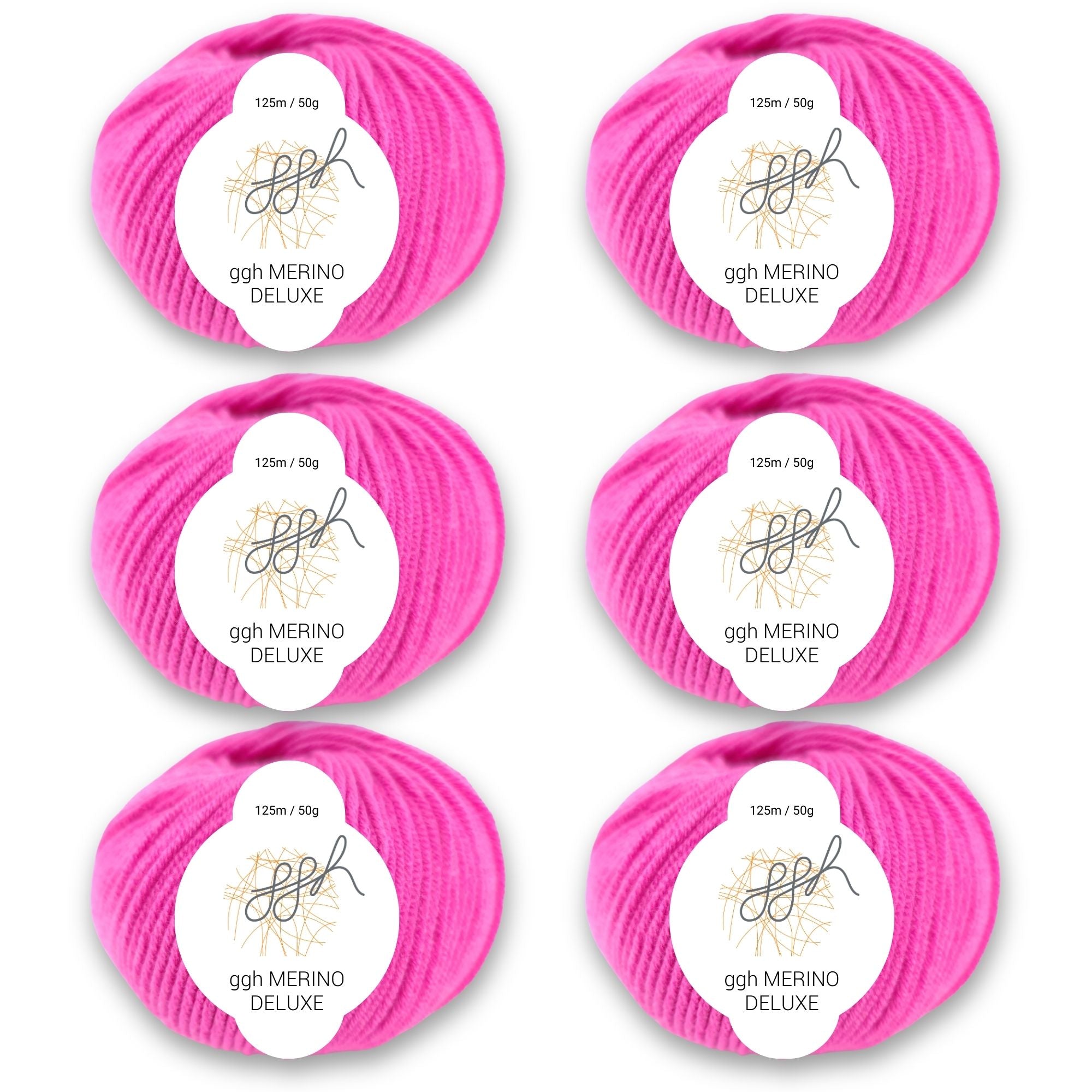 ggh Merino Deluxe - 300g Set (6x50g) - 012 - Pink - Rebecca - Online.de