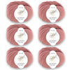 ggh Merino Deluxe - 300g Set (6x50g) - 013 - Rosenholz - Rebecca - Online.de