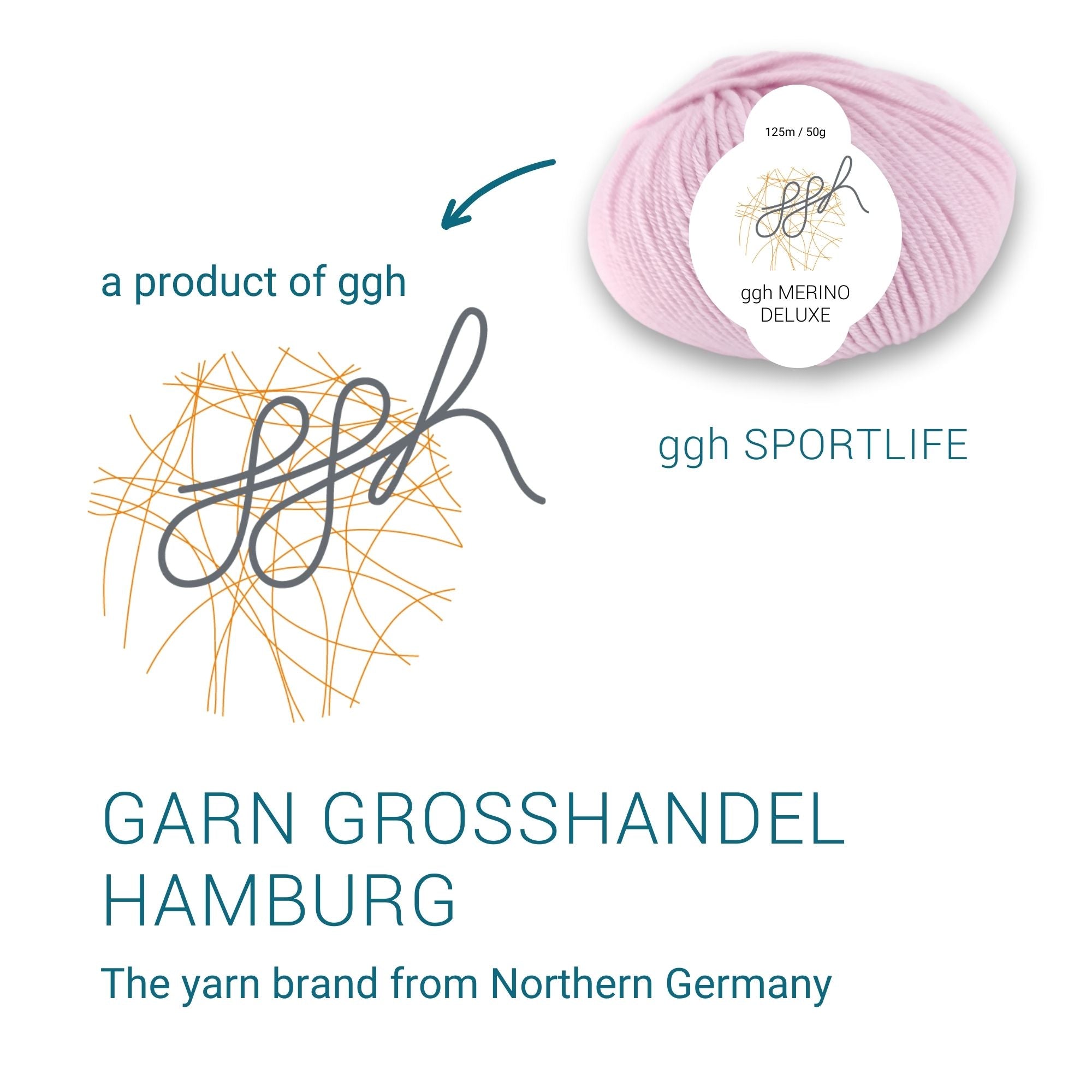 ggh Merino Deluxe - 300g Set (6x50g) - 015 - Zartrosa - Rebecca - Online.de