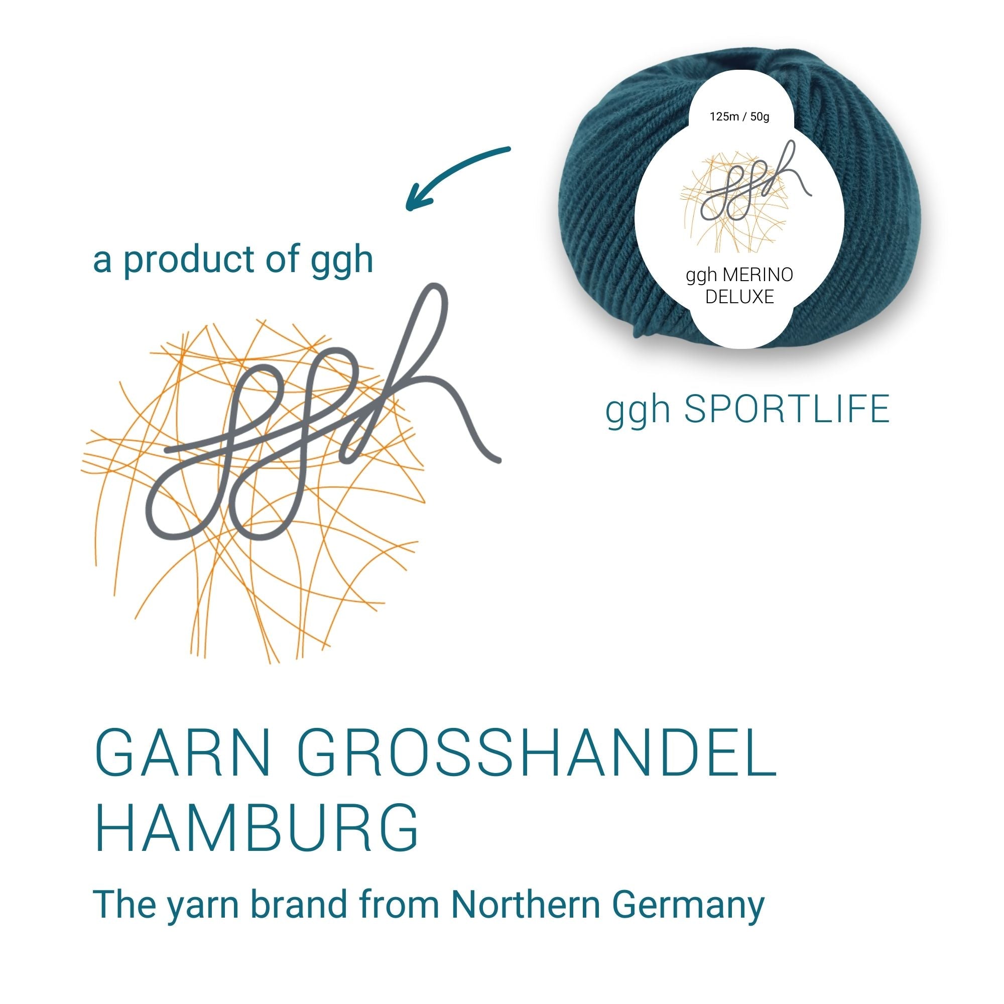 ggh Merino Deluxe - 300g Set (6x50g) - 017 - Jägergrün - Rebecca - Online.de