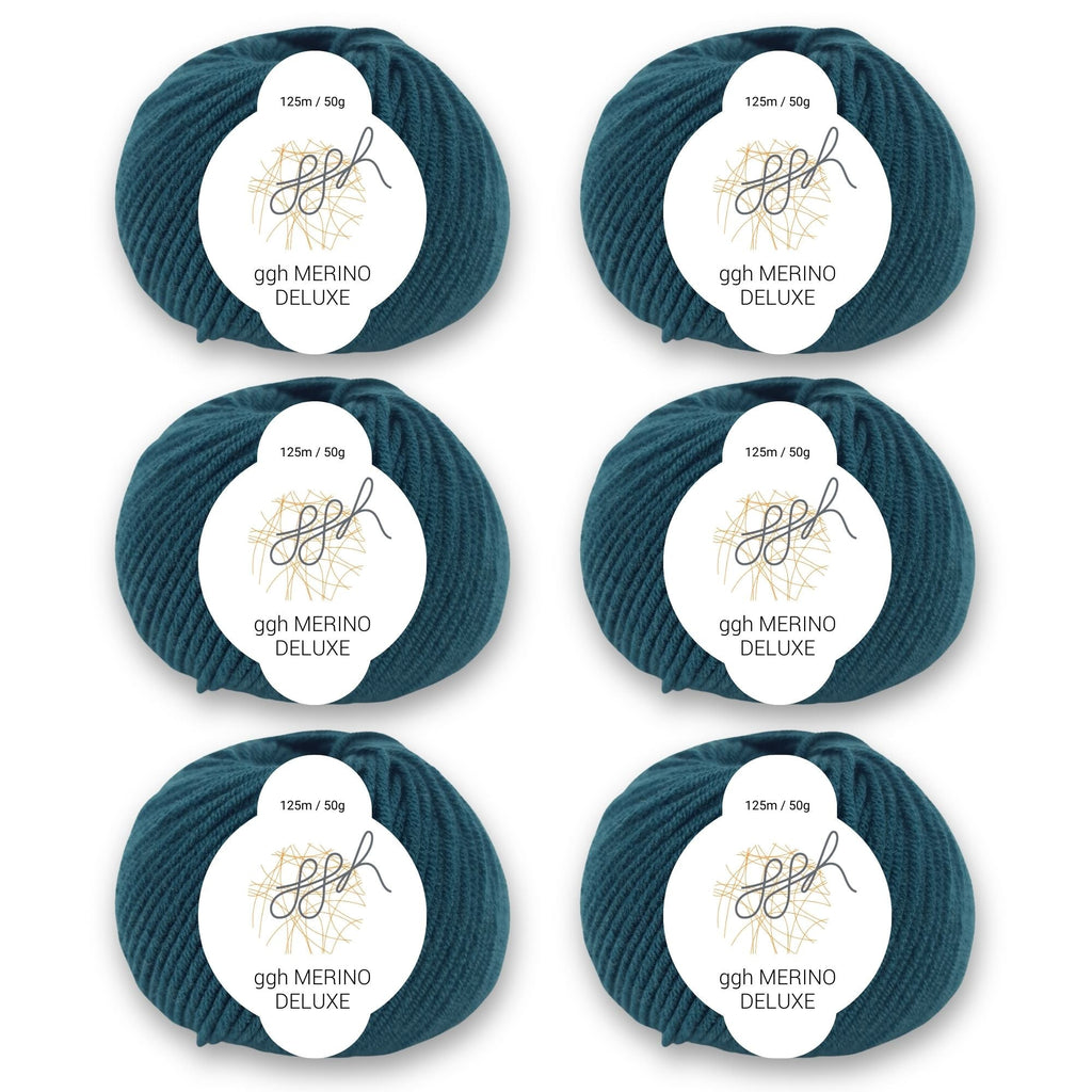 ggh Merino Deluxe - 300g Set (6x50g) - 017 - Jägergrün - Rebecca - Online.de