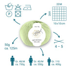 ggh Merino Deluxe - 300g Set (6x50g) - 019 - Helles Limettengrün - Rebecca - Online.de