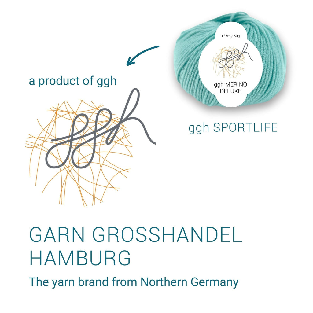 ggh Merino Deluxe - 300g Set (6x50g) - 021 - Türkis - Rebecca - Online.de