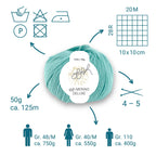 ggh Merino Deluxe - 300g Set (6x50g) - 021 - Türkis - Rebecca - Online.de
