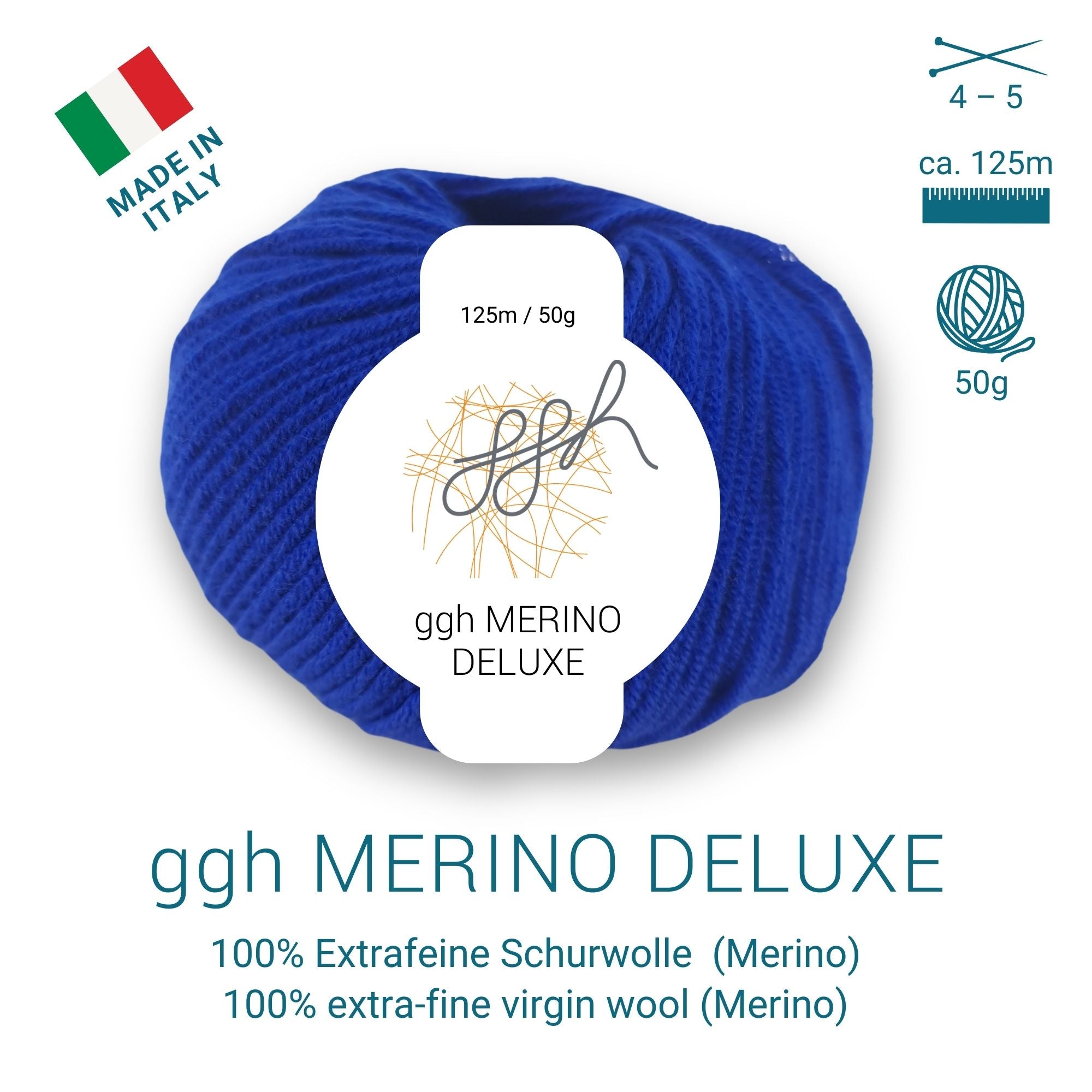 ggh Merino Deluxe - 300g Set (6x50g) - 022 - Dunkelblau - Rebecca - Online.de