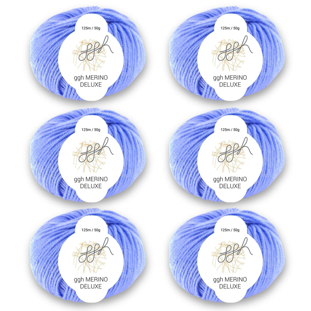 ggh Merino Deluxe - 300g Set (6x50g) - 023 - Hellblau - Rebecca - Online.de