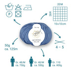 ggh Merino Deluxe - 300g Set (6x50g) - 024 - Himmelblau - Rebecca - Online.de