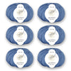 ggh Merino Deluxe - 300g Set (6x50g) - 024 - Himmelblau - Rebecca - Online.de