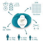 ggh Merino Deluxe - 300g Set (6x50g) - 025 - Ozeangrün - Rebecca - Online.de