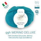 ggh Merino Deluxe - 300g Set (6x50g) - 025 - Ozeangrün - Rebecca - Online.de