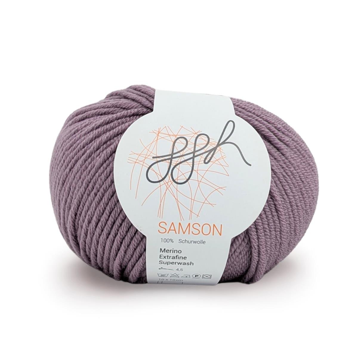 ggh Samson | Dicke Merinowolle | 102 - Staubiges Lila – rebecca-online.de